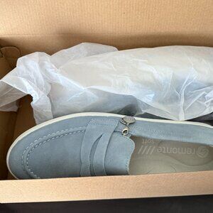 Remonte lt. blue suede loafers - never worn